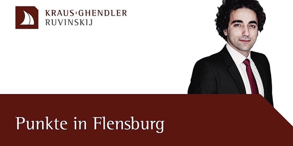 8 Punkte in Flensburg Führerscheinentzug wie lange