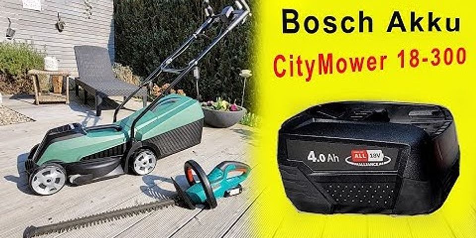 Akku-Rasenmäher Bosch CityMower 18 mit 18V inkl 5 0 Ah Akku und Ladegerät EXKLUSIV