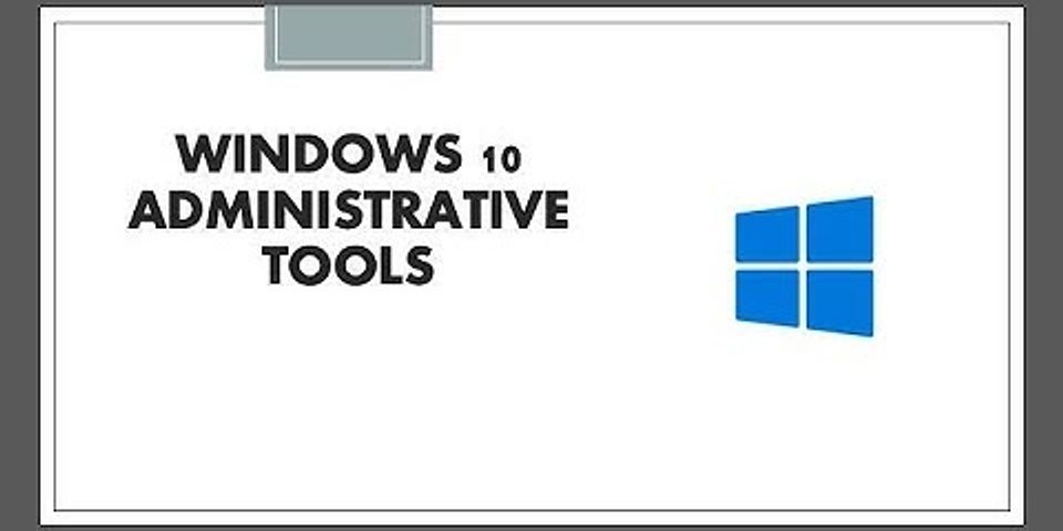 An MS Windows Administrative Tools folder applet for managing background applications is called