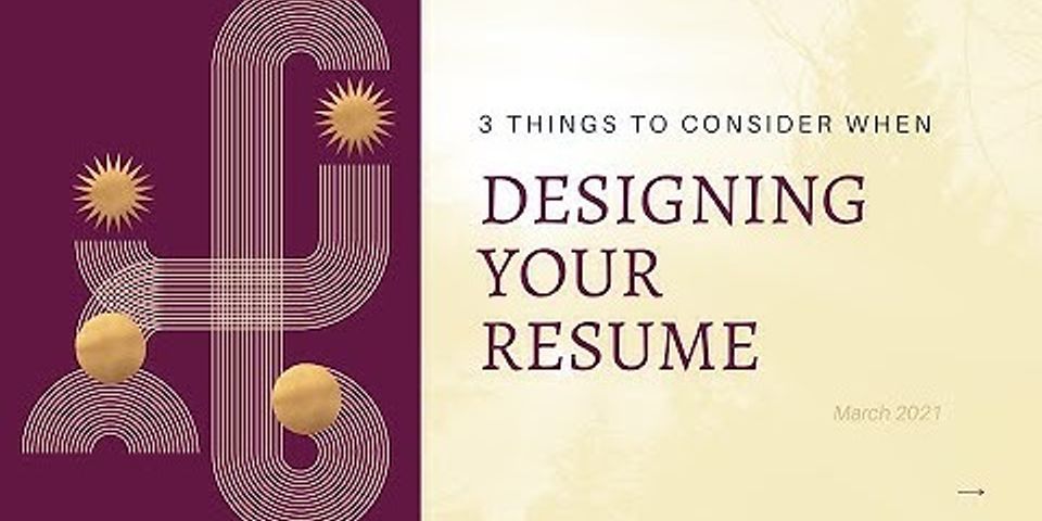 Begin your résumé by placing the word résumé at the top to identify the purpose of your document.