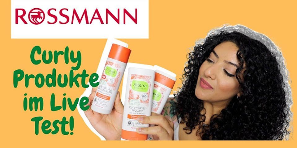 Curly Girl Methode Produkte liste Rossmann