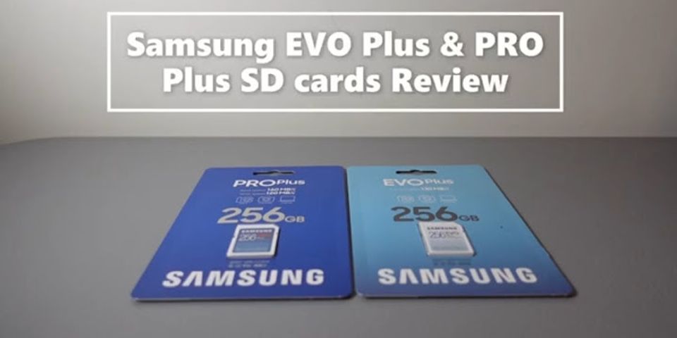 Difference between Samsung PRO and EVO micro SD cards