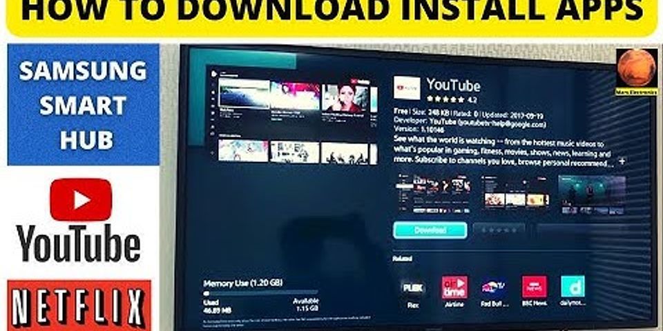 How to download apps on Samsung Smart TV Smart Hub