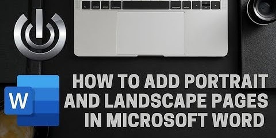 How To Insert Landscape Page In Portrait Document Word Mac