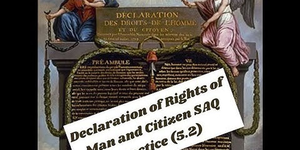 In what ways was the Declaration of the Rights of Man and Citizen impacted by Enlightenment ideas?