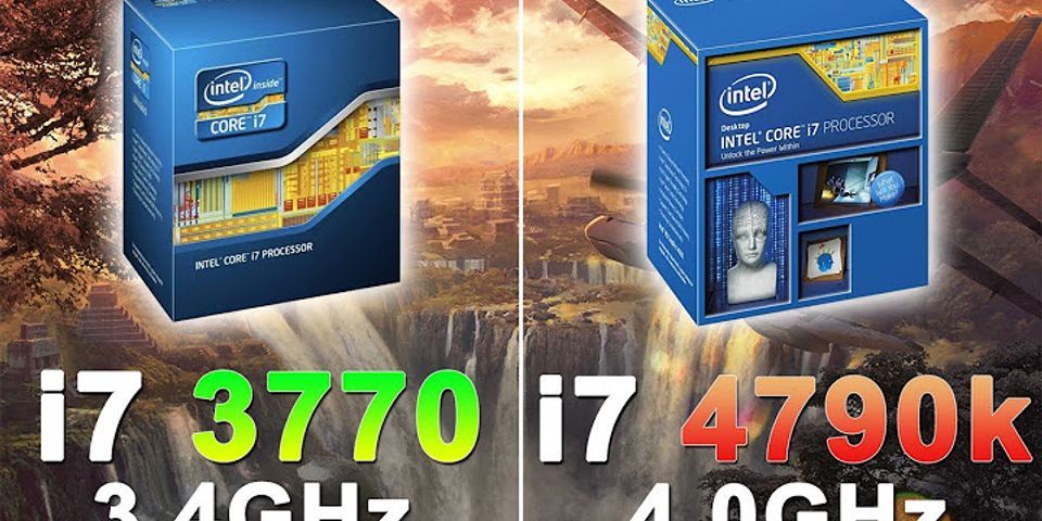 Intel i7 4790k vergleich