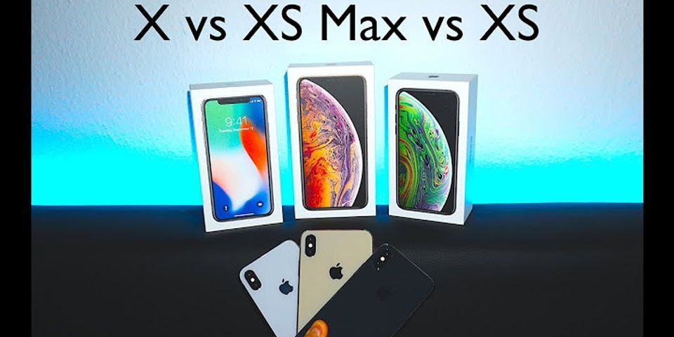 Iphone x im vergleich zu iphone xs