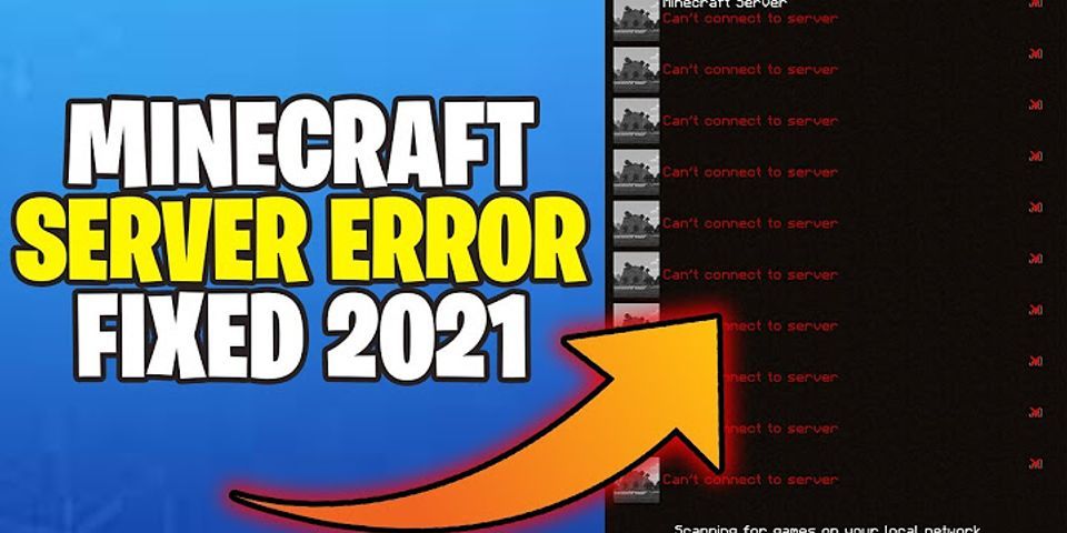 Minecraft verbindung zum server konnte nicht hergestellt werden