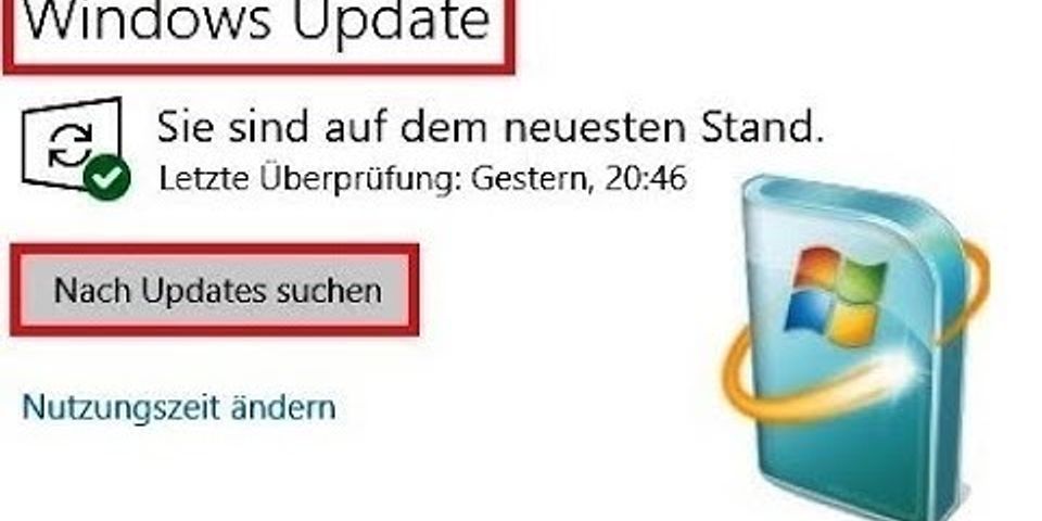 Mit windows update kann nicht nach updates gesucht werden, da einstellungen