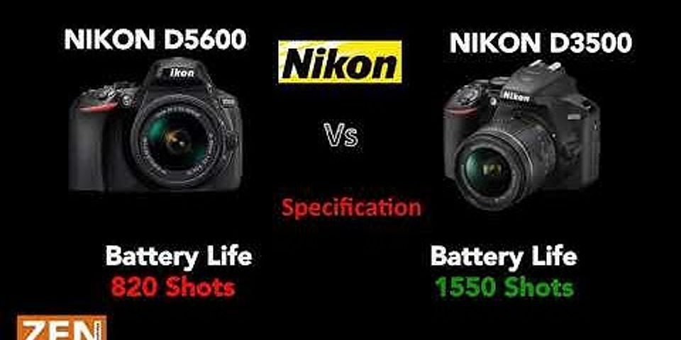 Nikon d3500 vergleich d5600