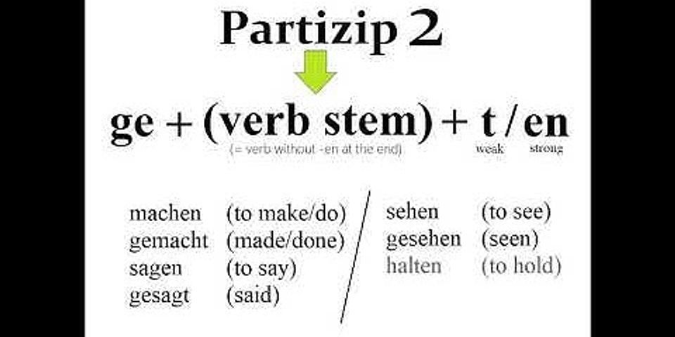 Partizip 1 und 2 als Adjektiv Übungen mit lösungen pdf