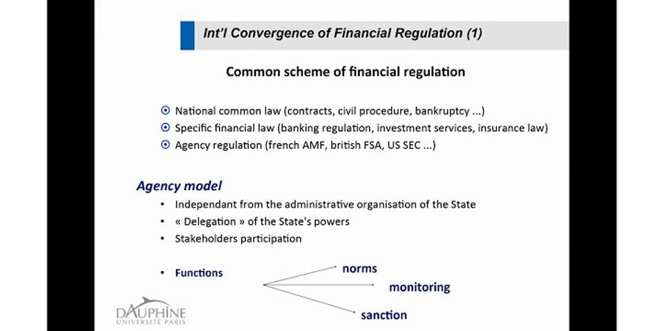 The existence and monitoring of independent regulatory agencies depends on the