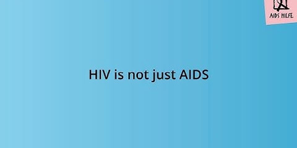 Unterschied zwischen hiv und aids wikipedia