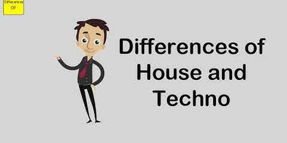 Unterschied zwischen techno und house