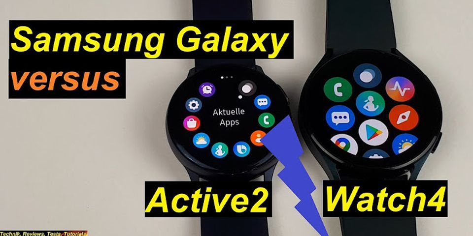 Vergleich galaxy watch active 2