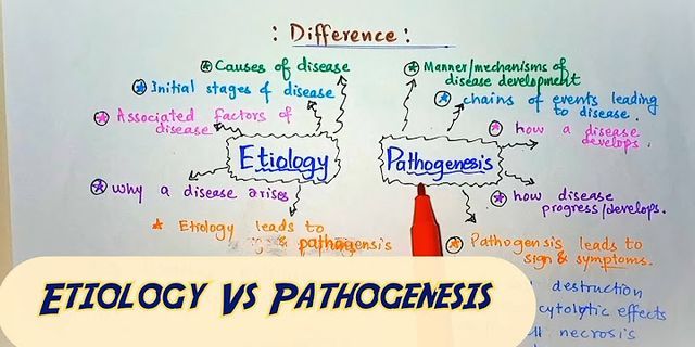 Was ist der unterschied zwischen ätiologie und pathogenese