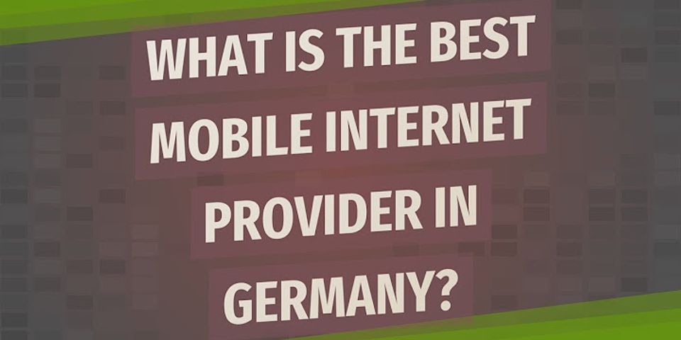 Welche provider gibt es in deutschland
