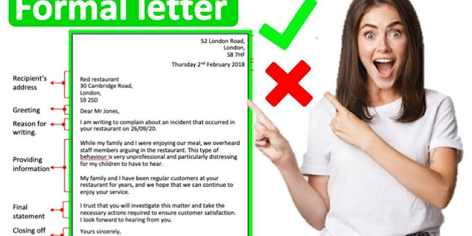 What are the two main formats for writing letters