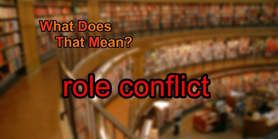 What is the concept that refers to conflict among roles corresponding to two or more statuses?