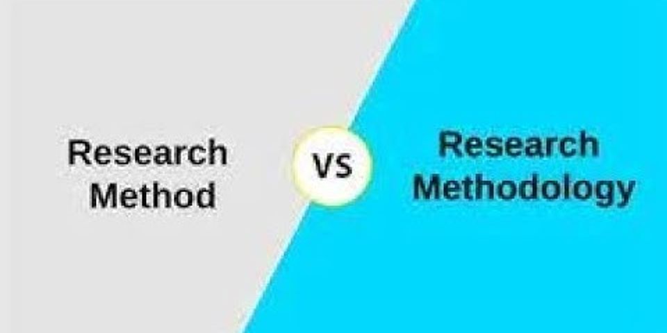 What is the difference between method and research?