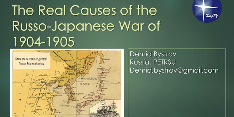 What was the cause and result of the Russo-Japanese War?