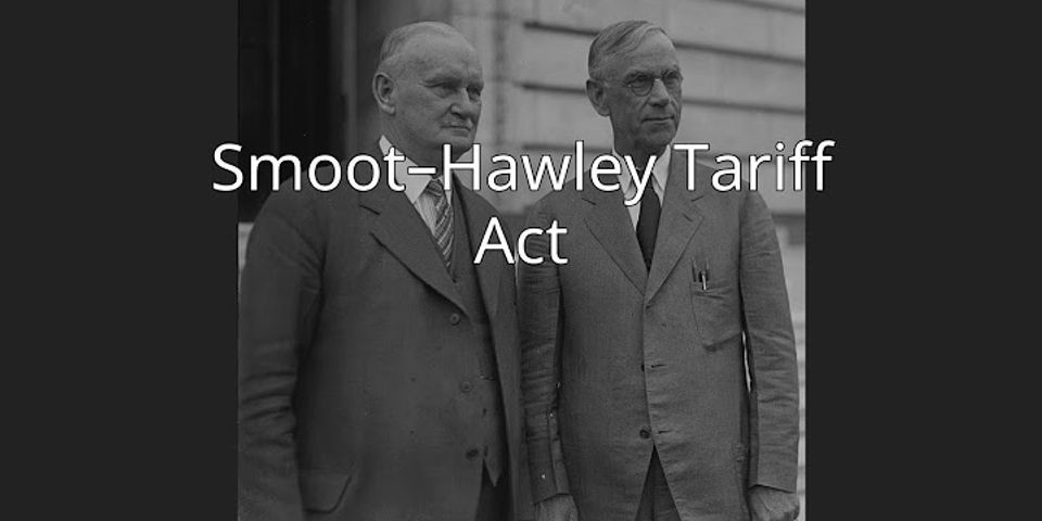 When the smoot-hawley act was put into place, it _______ as a way to protect domestic industries.