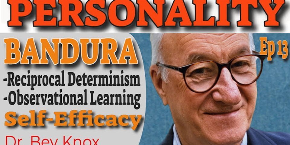 Which term was developed by Albert Bandura to represent the interaction of forces that influence personality?