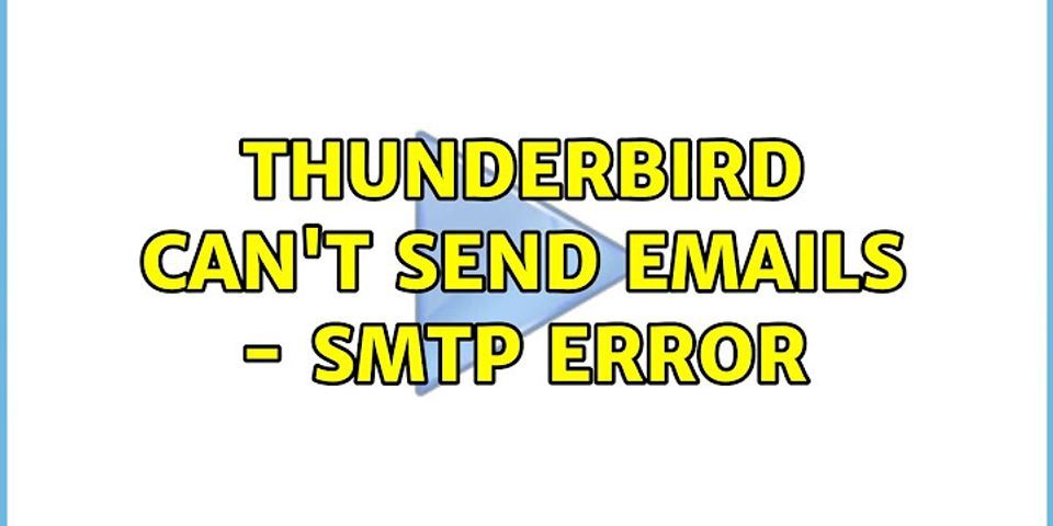 Wo finde ich meinen SMTP Server Thunderbird?