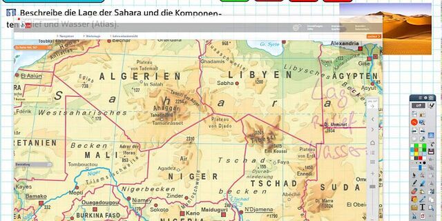Wo ist die wüste sahara
